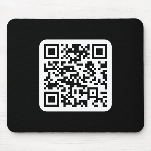 Bearbeiten moderner QR-Code | Schwarz-weiß oder fa Mousepad (Vorne)