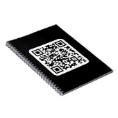 Bearbeiten moderner QR-Code | Schwarz-weiß oder fa Notizblock (Rechte Seite)
