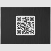 Bearbeiten moderner QR-Code | Schwarz-weiß oder fa Seidenpapier (Vorderseite)