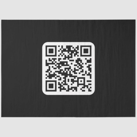 Bearbeiten moderner QR-Code | Schwarz-weiß oder fa Seidenpapier (Vorderseite)