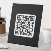 Bearbeiten moderner QR-Code | Schwarz-weiß oder fa Sockelschild (In Situ)