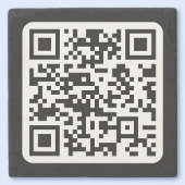Bearbeiten moderner QR-Code | Schwarz-weiß oder fa Steinuntersetzer