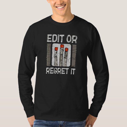 Bearbeiten oder bedauern Sie die englische Grammar T-Shirt (Vorderseite)