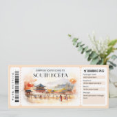 Bearbeiten Sie das Ticket für den Boarding Südkore Einladung (Stehend Vorderseite)