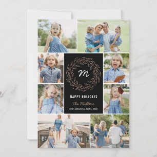 Bearbeiten Sie die Fotokarte für die Farbfotografi Feiertagskarte