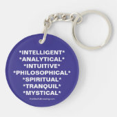 "BEARBEITEN Sie IHR 7" Numerology-Schlüsselkette Schlüsselanhänger (Rückseite)