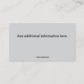 Bearbeiten Sie Ihr eigenes Bier Visitenkarte (Rückseite)