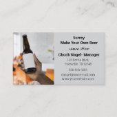 Bearbeiten Sie Ihr eigenes Bier Visitenkarte (Vorderseite)