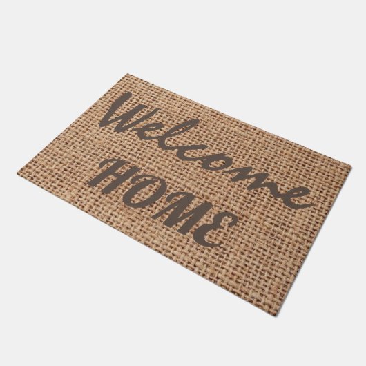 Bearbeiten Sie Ihren Text l Elegant Bauernschlaufe Fußmatte (Schrägansicht)