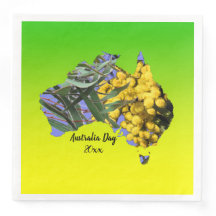 Bearbeiten Sie Text Australia Day Gum Leaf Wattle 