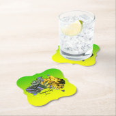 Bearbeiten Sie Text Australia Day Gum Leaf Wattle Untersetzer (Vor Ort)