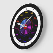 Bearbeiten spanischer Buchstabennummern Große Wanduhr (Winkel)