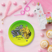 Bearbeiten Text Australia Day Gum Leaf Wattle 7" Pappteller (Party)