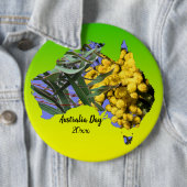 Bearbeiten Text Australia Day Gum Leaf Wattle Abze Button (Beispiel)