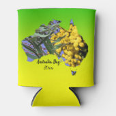 Bearbeiten Text Australia Day Gum Leaf Wattle Dosenkühler (Vorderseite)