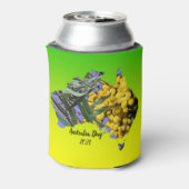 Bearbeiten Text Australia Day Gum Leaf Wattle Dosenkühler (Kanne Rückseite)