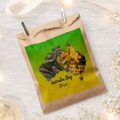 Bearbeiten Text Australia Day Gum Leaf Wattle Lolo Geschenktütchen (Ausgeschnitten)