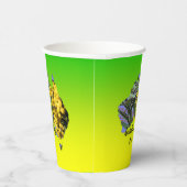 Bearbeiten Text Australia Day Gum Leaf Wattle Pappbecher (Rechts)