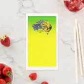 Bearbeiten Text Australia Day Gum Leaf Wattle Serviette (Beispiel)