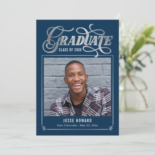 Bearbeiten von Abschluss-Karte mit Farbleuchten fü Einladung (Stehend Vorderseite)