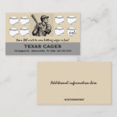 Bearbeiten von Baseball Batch Cages Loyalitätskart Treuekarte (Vorne/Hinten)