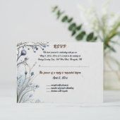 Bearbeiten von Berries auf Blue Response Card RSVP Karte (Stehend Vorderseite)