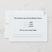 Bearbeiten von Berries auf Blue Response Card RSVP Karte (Rückseite)