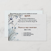 Bearbeiten von Berries auf Blue Response Card RSVP Karte (Vorne/Hinten)