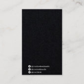 Bearbeiten von Black Oring-Verpackungskarten mit d Visitenkarte (Rückseite)