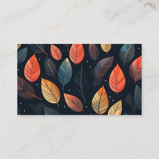 Bearbeiten von Blätter Blume Shop Bouquet-Message- Visitenkarte (Rückseite)