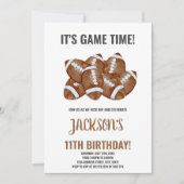 Bearbeiten von Boys Sports Party Card mit Game Day Einladung (Vorderseite)