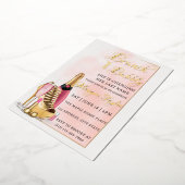 Bearbeiten von Brautparty Brunch und Bubbly Folieneinladung (Gedreht)