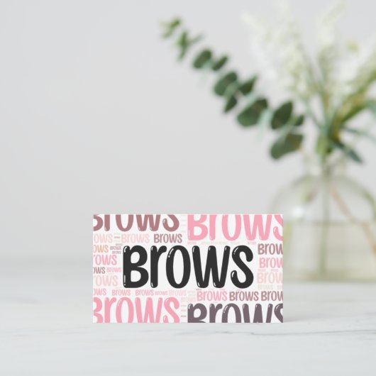 Bearbeiten von Brow Artist Template-Visitenkarte Visitenkarte (Stehend Vorderseite)