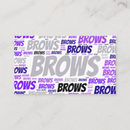 Bearbeiten von Brow Artist Template-Visitenkarte Visitenkarte