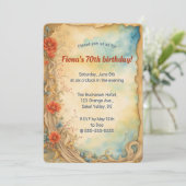 Bearbeiten von Climbing-Rose und Wirbel Einladung (Stehend Vorderseite)