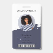 Bearbeiten von Color-ID-Foto, QR- und Bar-Code-Mit Ausweis (Vorderseite)