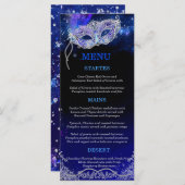 Bearbeiten von Designs für Maskierade-Party-Menü-K Menükarte (Vorne/Hinten)