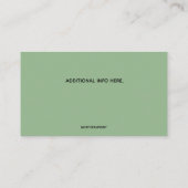 Bearbeiten von Eigenschaften Visitenkarte (Rückseite)