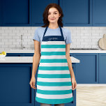 Bearbeiten von Farben mit weißen Streifen Name hin Schürze<br><div class="desc">Personalisierte Schürze mit einem weißen Streifen Muster mit einer bearbeitbaren Hintergrundfarbe, klicken Sie auf die Schaltfläche Anpassen, um den Zugriff zu erhalten. Um die türkisfarbene Farbe zu ändern, wählen Sie die Hintergrundfarbe aus und ändern die Farbe. Um die blaue Farbe zu ändern, wählen Sie die Rechteck-Ebene und ändern Sie deren...</div>