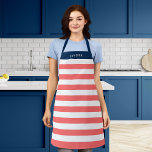 Bearbeiten von Farben mit weißen Streifen Name hin Schürze<br><div class="desc">Personalisierte Schürze mit einem weißen Streifen Muster mit einer bearbeitbaren Hintergrundfarbe, klicken Sie auf die Schaltfläche Anpassen, um den Zugriff zu erhalten. Um die Korallenfarbe zu ändern, wählen Sie die Hintergrundfarbe aus und ändern die Farbe. Um die blaue Farbe zu ändern, wählen Sie die Rechteck-Ebene und ändern Sie deren Füllfarbe....</div>
