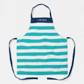 Bearbeiten von Farben mit weißen Streifen Name hin Schürze (Vorderseite)