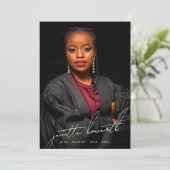 Bearbeiten von Fotovorlagen Abschluss der Universi Ankündigung (Stehend Vorderseite)