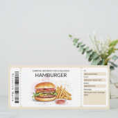 Bearbeiten von Hamburger Geschenkgutscheinen Einladung (Stehend Vorderseite)