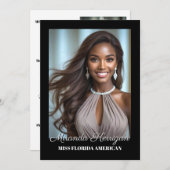 Bearbeiten von Kartendrucken - Dunkler Hintergrund Einladung (Vorne/Hinten)