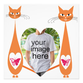 Bearbeiten von Liebe-Herz für Katzen - Benutzerdef Fotodruck