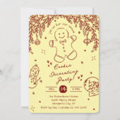 Bearbeiten von Party-Doodles durch bearbeitbare Fa Einladung (Vorderseite)