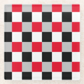 Bearbeiten von Prüfbrettmustern Glasuntersetzer (Vorderseite)