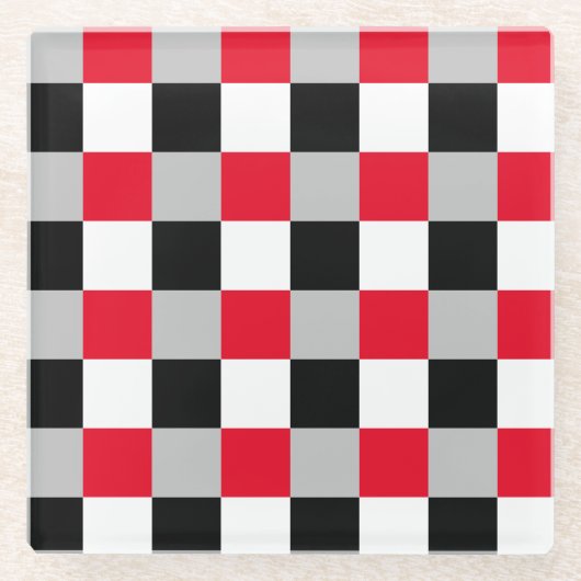 Bearbeiten von Prüfbrettmustern Glasuntersetzer (Vorderseite)