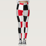 Bearbeiten von Prüfbrettmustern Leggings<br><div class="desc">Ein buntes bearbeitbares Schachbrett oder Gingham Muster.</div>