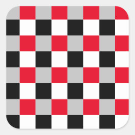 Bearbeiten von Prüfbrettmustern Quadratischer Aufkleber